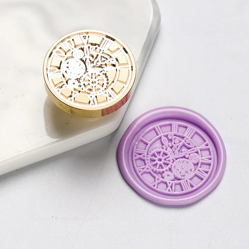 Star Sky Lotus Rose Pattern Wax Seal Stamp Retro Sealing Wax Stamp Replace Head Flowers Leaf Decorate Gift