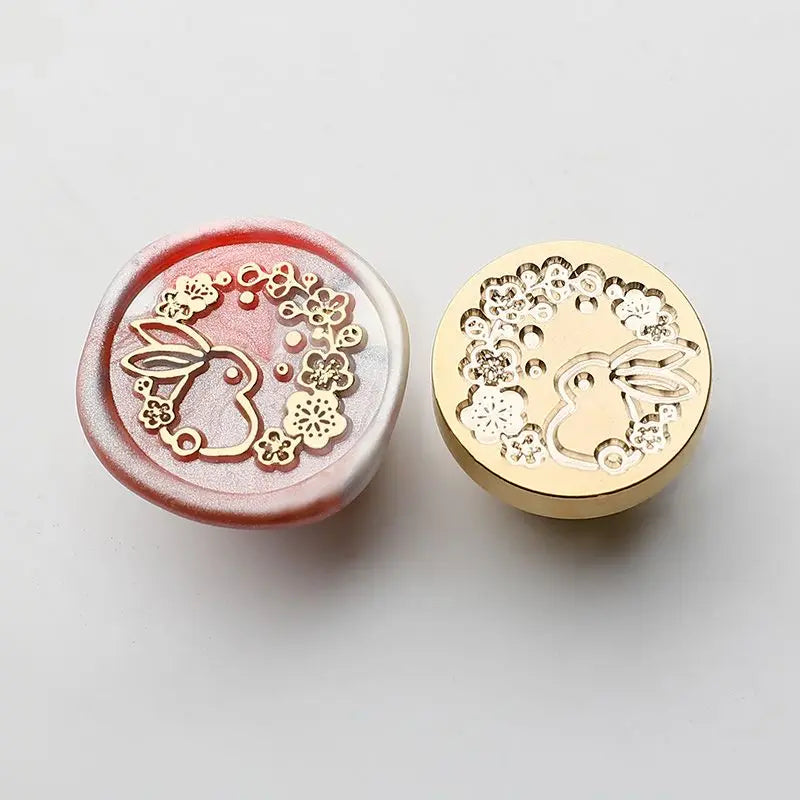 Star Sky Lotus Rose Pattern Wax Seal Stamp Retro Sealing Wax Stamp Replace Head Flowers Leaf Decorate Gift