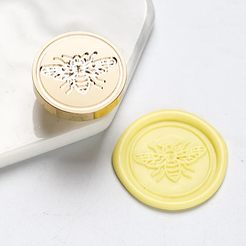 Star Sky Lotus Rose Pattern Wax Seal Stamp Retro Sealing Wax Stamp Replace Head Flowers Leaf Decorate Gift