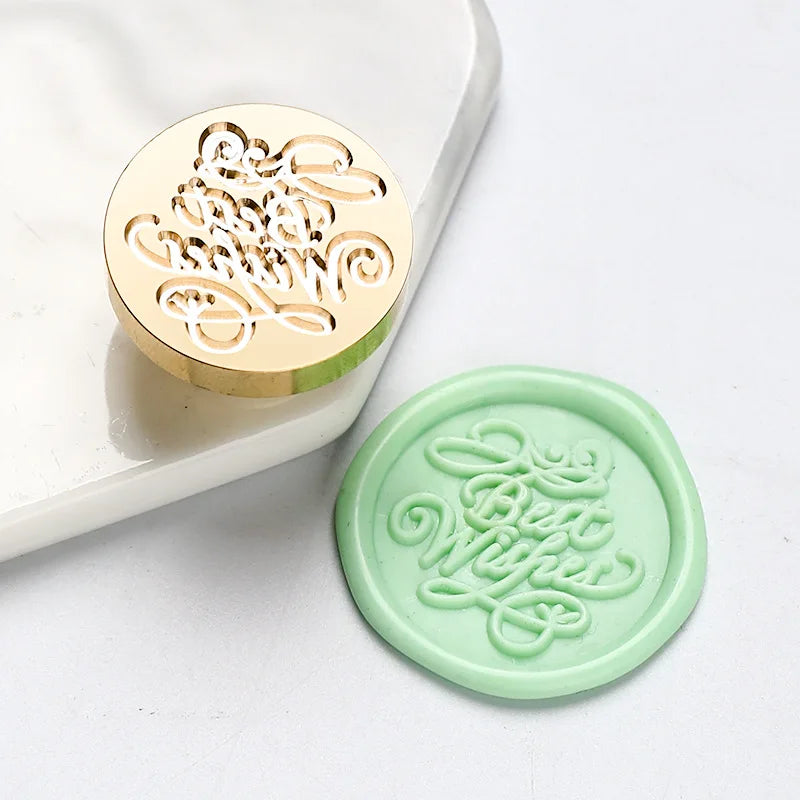 Star Sky Lotus Rose Pattern Wax Seal Stamp Retro Sealing Wax Stamp Replace Head Flowers Leaf Decorate Gift