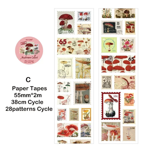 55Mm*2M Vintage Post Office Masking Washi Tape Retro Stamp Decorative Adhesive Tape Diy Scrapbooking Sticker Label Stationery