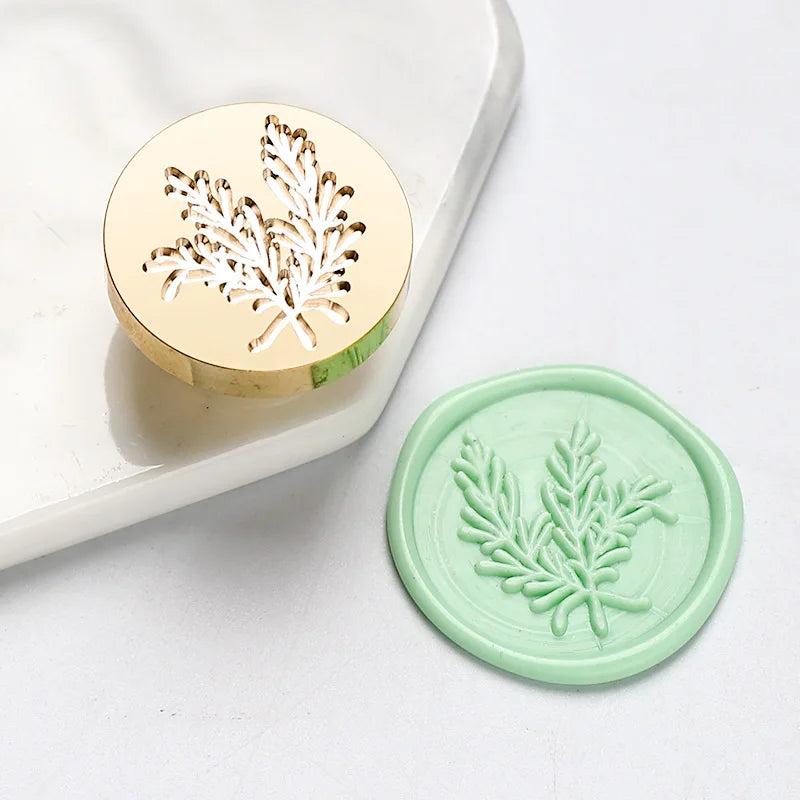Star Sky Lotus Rose Pattern Wax Seal Stamp Retro Sealing Wax Stamp Replace Head Flowers Leaf Decorate Gift